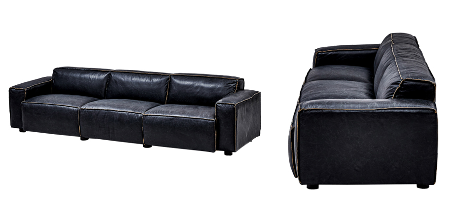Диван Osorio Leather Sofa Диван Osorio Leather Sofa - Loft-Concept в Твери