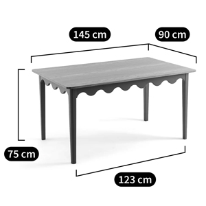 Деревянный обеденный стол Wavy Wooden Dining Table Green Деревянный обеденный стол Wavy Wooden Dining Table Green в Твери