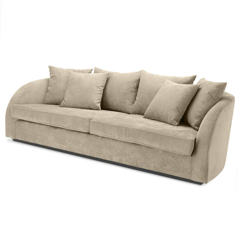Диван Eichholtz Sofa Palmiers Greige Бежево-серый Черный в Твери | Loft Concept 
