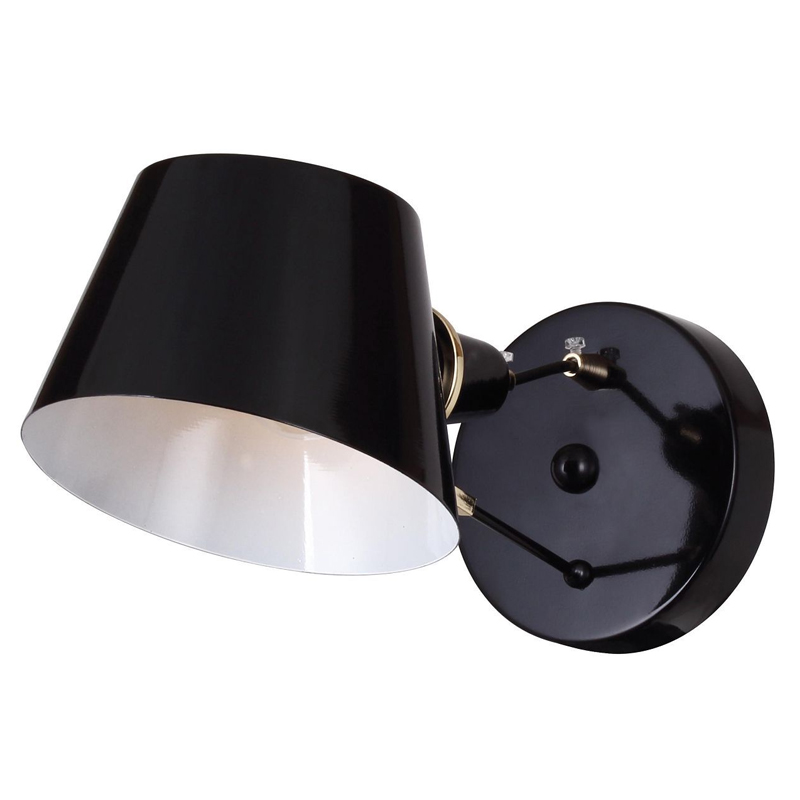 Черное бра Retro Future Light Черный Белый Золотой Черное бра Retro Future Light Черный Белый Золотой в Твери | Loft Concept