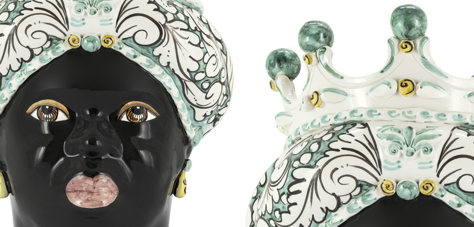 Ваза VASE MORO LADY CROWN turquoise Ваза VASE MORO LADY CROWN turquoise - Loft-Concept в Твери