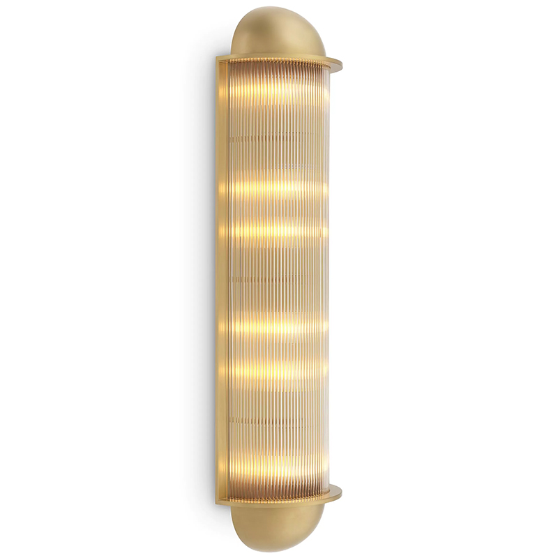 Настенный светильник Eichholtz Wall Lamp Paolino Латунь Прозрачное Стекло Настенный светильник Eichholtz Wall Lamp Paolino Латунь Прозрачное Стекло в Твери | Loft Concept