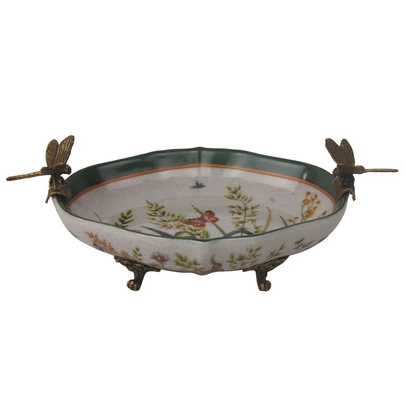 Блюдо Duo Bronze Dragonflies Мульти Бронза Блюдо Duo Bronze Dragonflies Мульти Бронза в Твери | Loft Concept