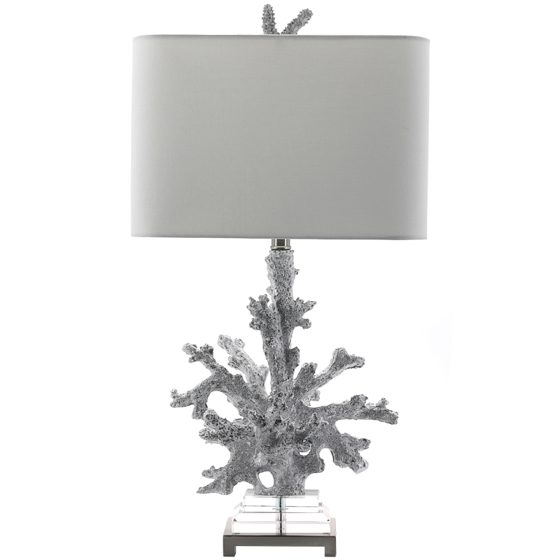 Настольная лампа Coral Grey Table Lamp Серый Прозрачный Настольная лампа Coral Grey Table Lamp Серый Прозрачный в Твери | Loft Concept