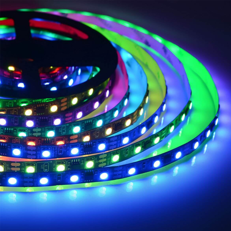 Комплект светодиодной ленты 14,4W/m 60Led/m 5050SMD разноцветный 5M Белый Комплект светодиодной ленты 14,4W/m 60Led/m 5050SMD разноцветный 5M Белый в Твери | Loft Concept