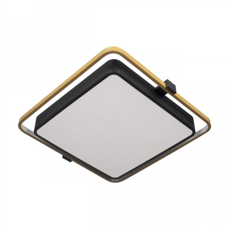 Потолочный светильник Gold Square Saturn Черный Золотой в Твери | Loft Concept 