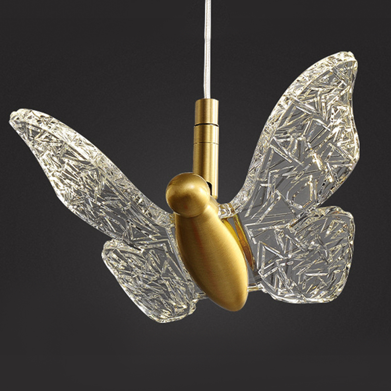 Butterfly Pendant Lamp H Прозрачный Латунь в Твери | Loft Concept 