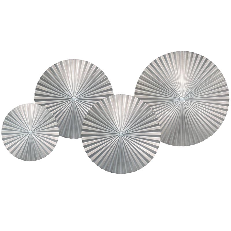 Арт-объект Apollo Silver Wall Plaque Disc 4 Серебряный Арт-объект Apollo Silver Wall Plaque Disc 4 Серебряный в Твери | Loft Concept