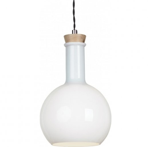 Подвесной светильник Glass Bottle Light 3 Белый Подвесной светильник Glass Bottle Light 3 Белый в Твери | Loft Concept