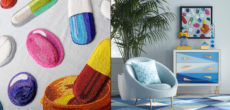 Панно Jonathan Adler HAPPY PILLS BEADED WALL ART Панно Jonathan Adler HAPPY PILLS BEADED WALL ART - Loft-Concept в Твери