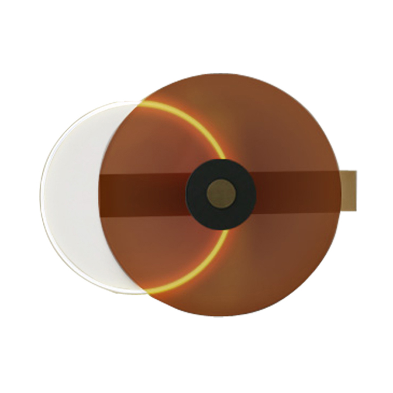 Бра Space Disk Wall lamp Янтарь (Amber) Прозрачный Черный Бра Space Disk Wall lamp Янтарь (Amber) Прозрачный Черный в Твери | Loft Concept
