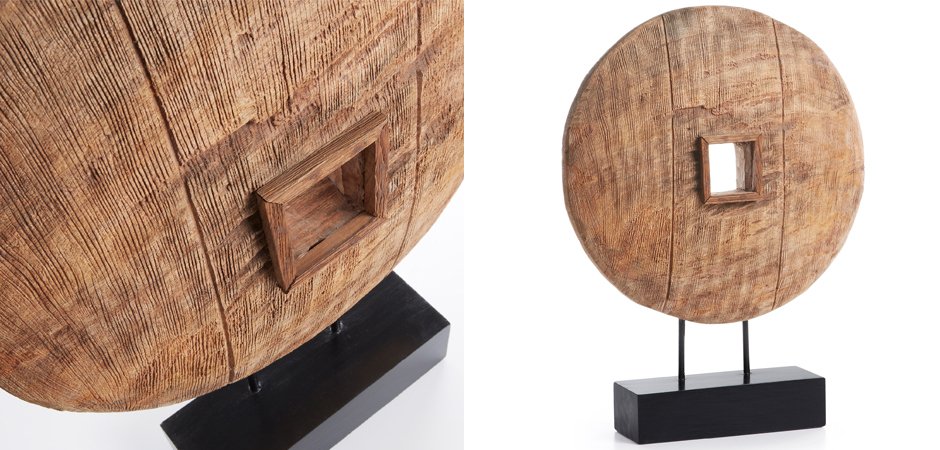 Колесо на подставке Wooden Wheel Колесо на подставке Wooden Wheel - Loft-Concept в Твери