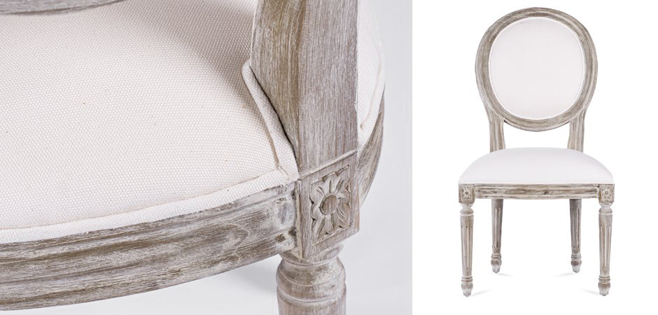 Стул REGENCY MEDALLION CHAIR Avory Linen Стул REGENCY MEDALLION CHAIR Avory Linen - Loft-Concept в Твери
