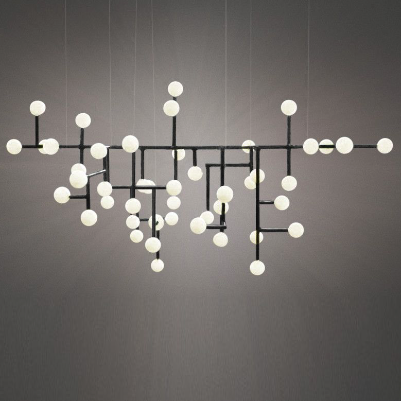 Подвесной светильник Chandelier Ingegerd Raman Lampkrona Черный Белый Подвесной светильник Chandelier Ingegerd Raman Lampkrona Черный Белый в Твери | Loft Concept