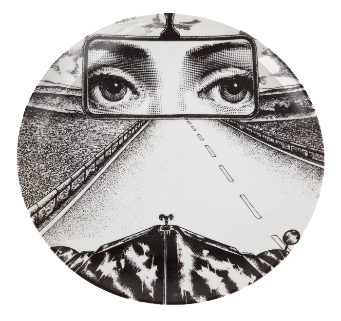 Декоративная тарелка Fornasetti 321 Черный Декоративная тарелка Fornasetti 321 Черный в Твери | Loft Concept
