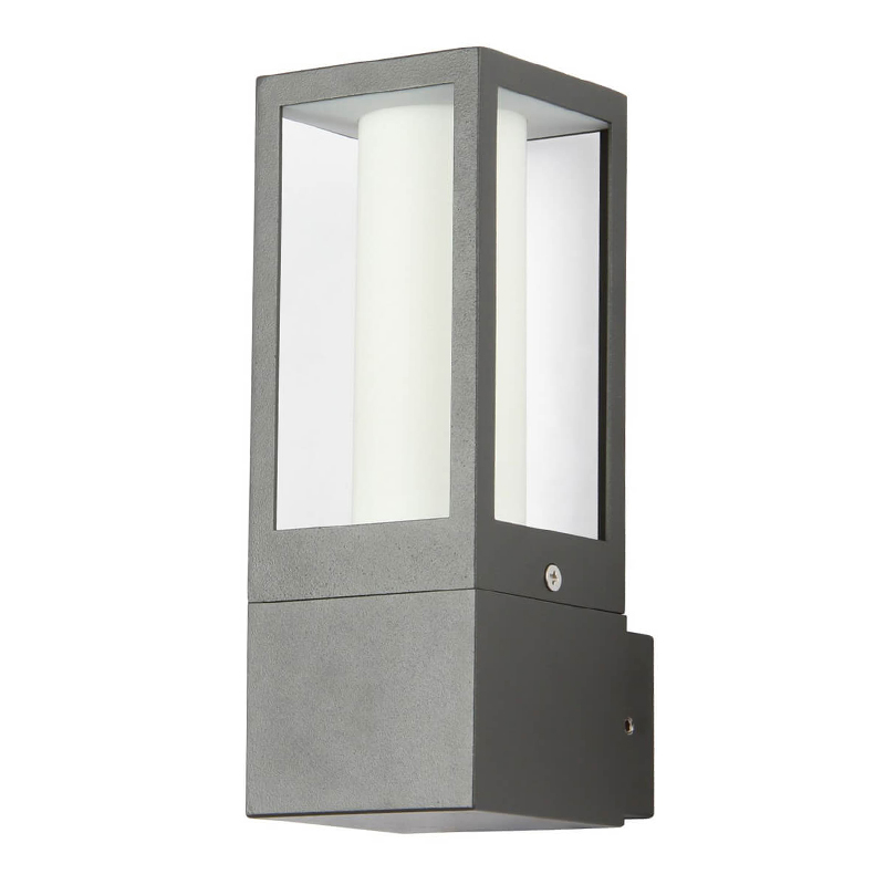 Уличный настенный светильник Leyton Street Lamp Черный Белый Прозрачное Стекло Уличный настенный светильник Leyton Street Lamp Черный Белый Прозрачное Стекло в Твери | Loft Concept