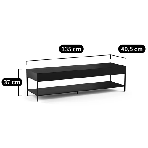 ТВ-тумба из металла с 2-мя ящиками Kelsey Metal TV Stand ТВ-тумба из металла с 2-мя ящиками Kelsey Metal TV Stand в Твери