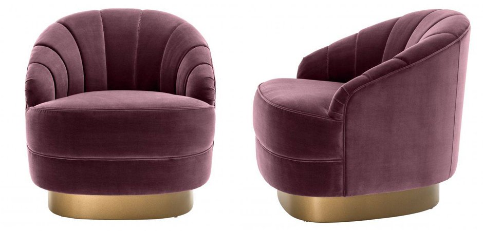Кресло Eichholtz Chair Hadley Purple Кресло Eichholtz Chair Hadley Purple - Loft-Concept в Твери