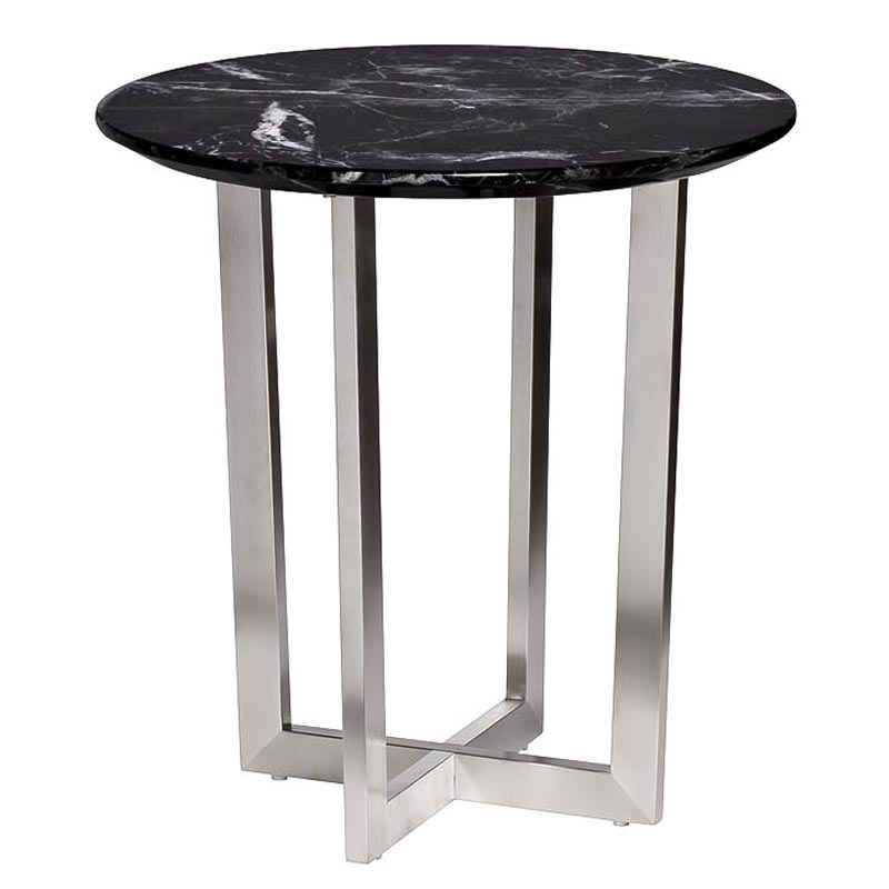Приставной стол Adamson Side Table Серебряный Приставной стол Adamson Side Table Серебряный в Твери | Loft Concept
