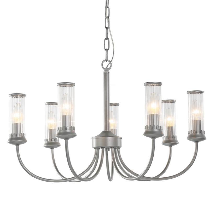 Люстра Morgane Chandelier silver 66 Серебряный Прозрачный Люстра Morgane Chandelier silver 66 Серебряный Прозрачный в Твери | Loft Concept