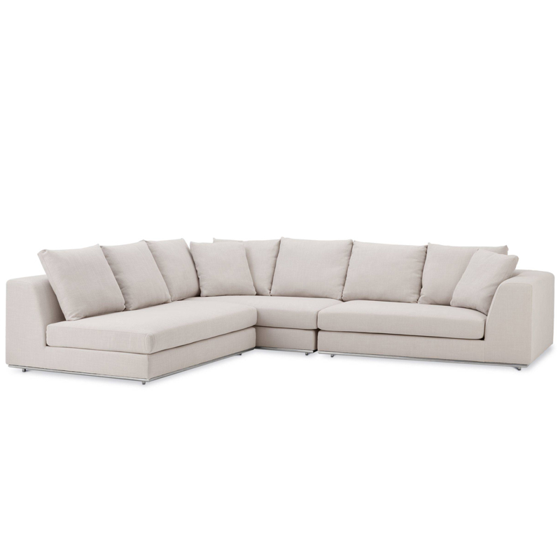 Диван Eichholtz Sofa Richard Gere Молочный Нержавеющая сталь Диван Eichholtz Sofa Richard Gere Молочный Нержавеющая сталь в Твери | Loft Concept