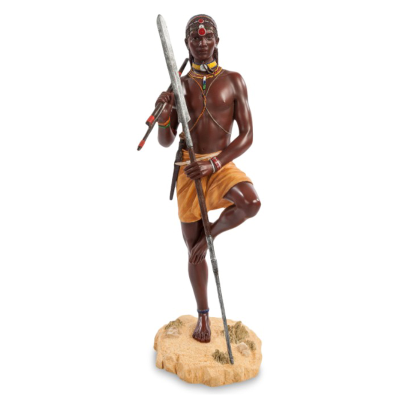 Статуэтка Tribal warrior Masai Коричневый Мульти Статуэтка Tribal warrior Masai Коричневый Мульти в Твери | Loft Concept