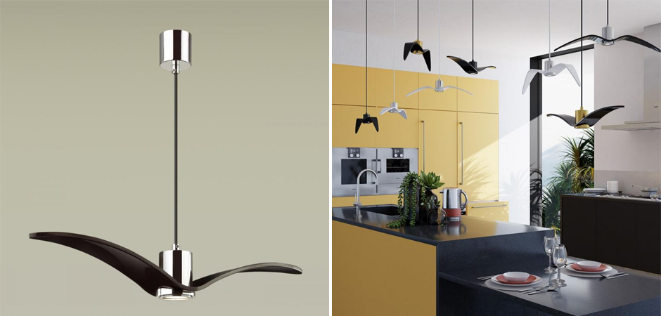 Подвесной светильник Seagull Scope Chrome черный Подвесной светильник Seagull Scope Chrome черный - Loft-Concept в Твери