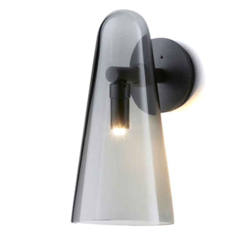 Бра Domi Sconce Smoky Черный Стекло Смок Бра Domi Sconce Smoky Черный Стекло Смок в Твери | Loft Concept