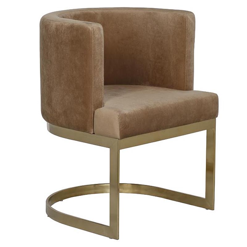 Стул Disalia Chair light brown Коричневый Золотой Стул Disalia Chair light brown Коричневый Золотой в Твери | Loft Concept