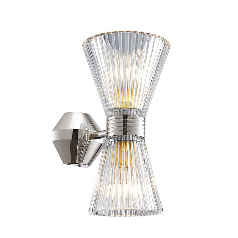 Бра Glass Horn Light nickel Прозрачное Стекло Никель Бра Glass Horn Light nickel Прозрачное Стекло Никель в Твери | Loft Concept