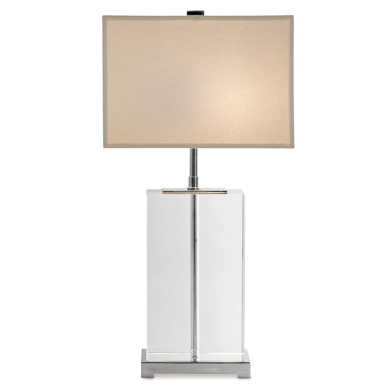 Настольная лампа Eichholtz Table Lamp Bridgefield Прозрачный Белый Настольная лампа Eichholtz Table Lamp Bridgefield Прозрачный Белый в Твери | Loft Concept