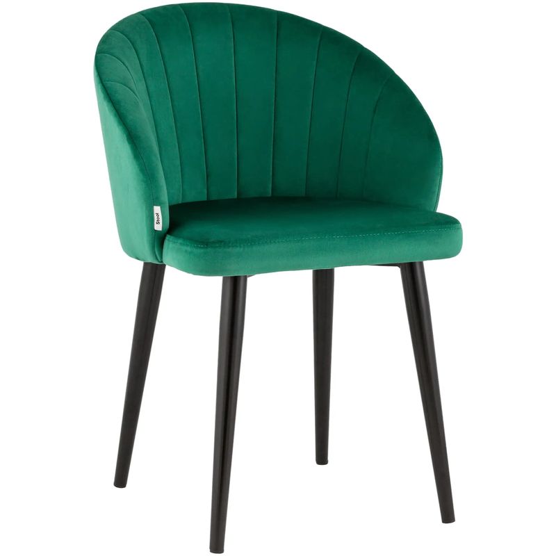 Стул Balsari Chair Изумрудно-Зеленый Велюр Изумрудный Черный Стул Balsari Chair Изумрудно-Зеленый Велюр Изумрудный Черный в Твери | Loft Concept