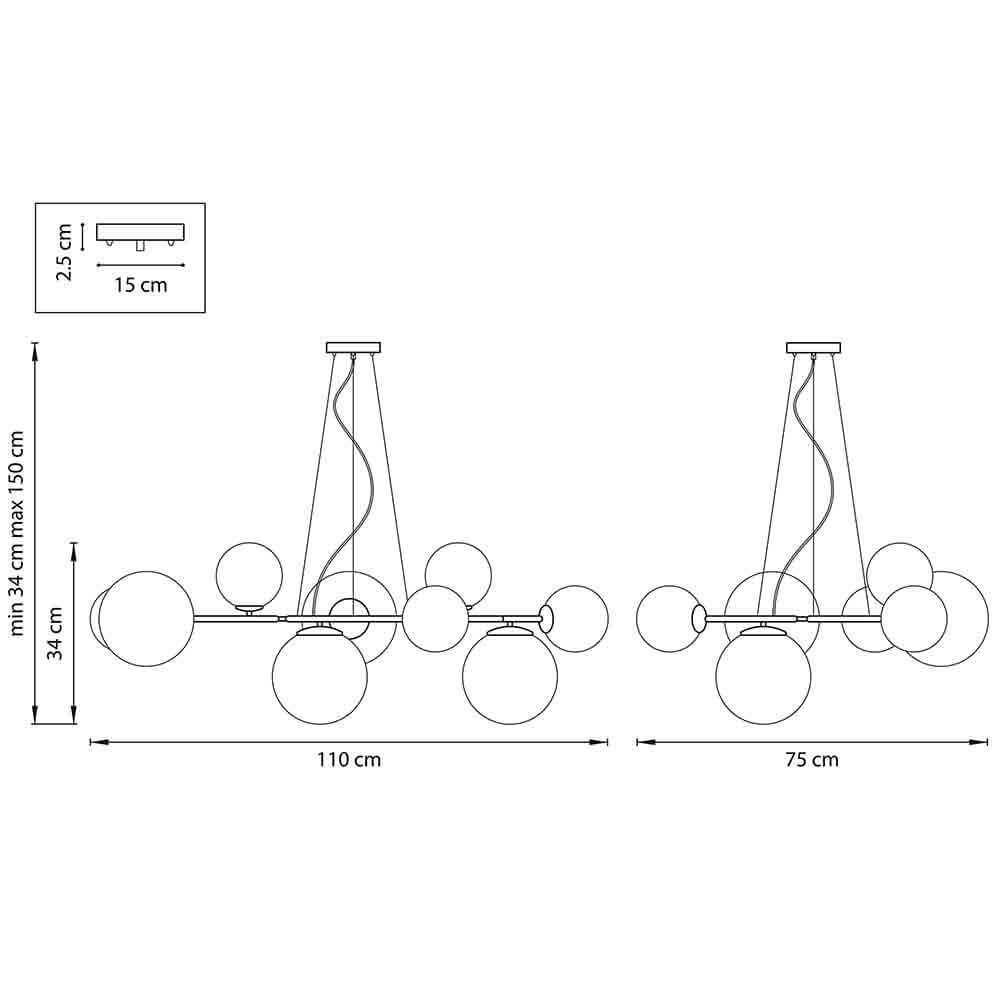 Люстра Bubbles on 4 Rings Chandelier Люстра Bubbles on 4 Rings Chandelier в Твери