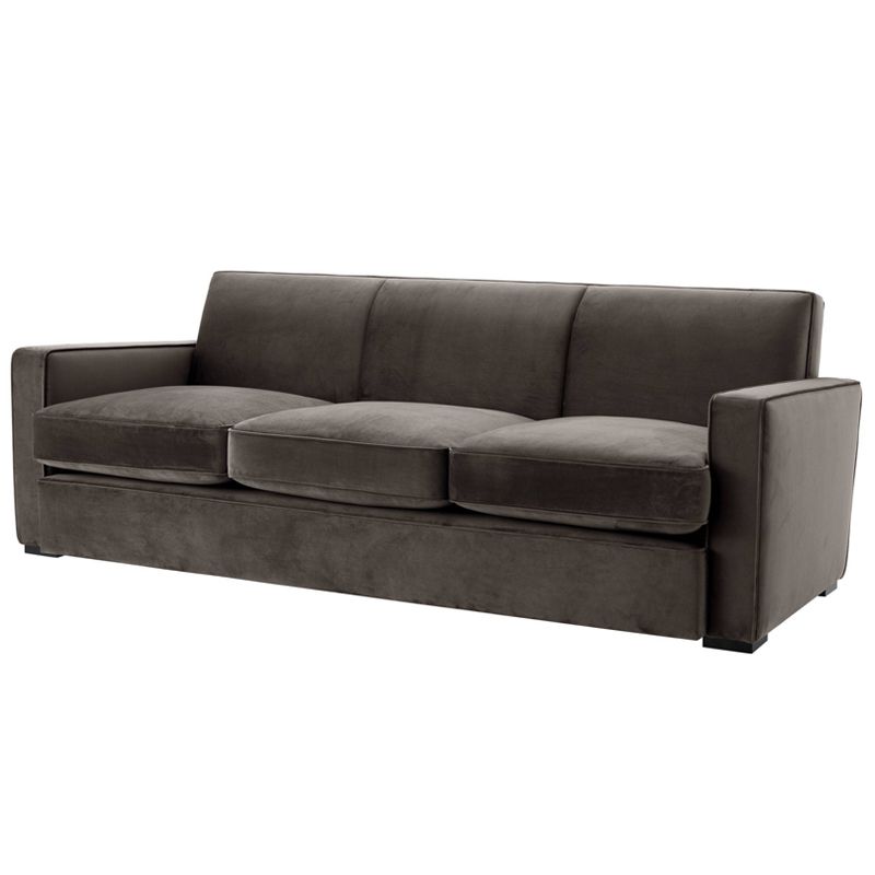 Диван Eichholtz Sofa Edmond grey Серый Черный Диван Eichholtz Sofa Edmond grey Серый Черный в Твери | Loft Concept