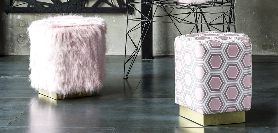 Пуф Hexagon Pink Geometry - Loft-Concept в Твери
