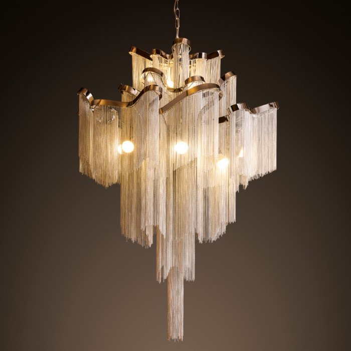 Люстра Ava Chain Atlantis Chandelier Хром Темный хром Золотой Люстра Ava Chain Atlantis Chandelier Хром Темный хром Золотой в Твери | Loft Concept