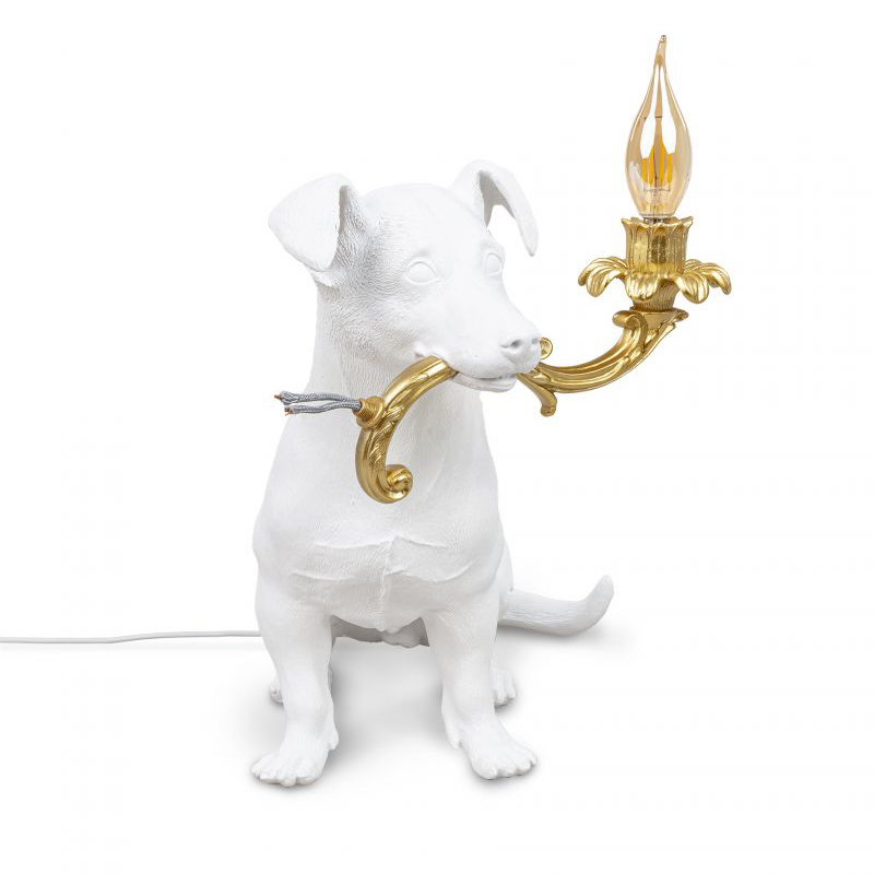 Настольная лампа Seletti Rio Lamp Белый Глянцевое золото Настольная лампа Seletti Rio Lamp Белый Глянцевое золото в Твери | Loft Concept