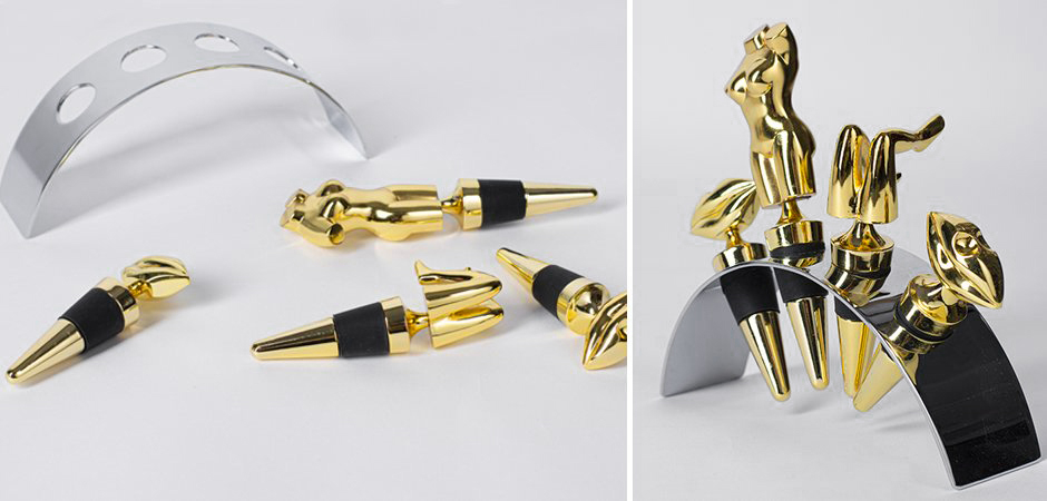 Набор пробок для бутылок ACOLYTE WINE STOPPER - Loft-Concept в Твери