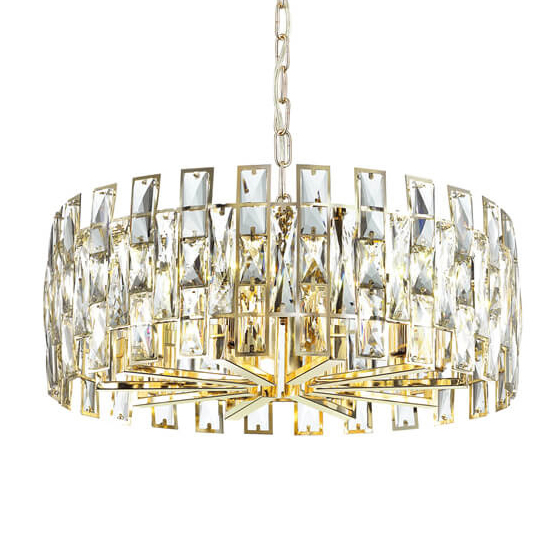 Люстра Tribuno Chandelier 10 Золотой Прозрачный Люстра Tribuno Chandelier 10 Золотой Прозрачный в Твери | Loft Concept