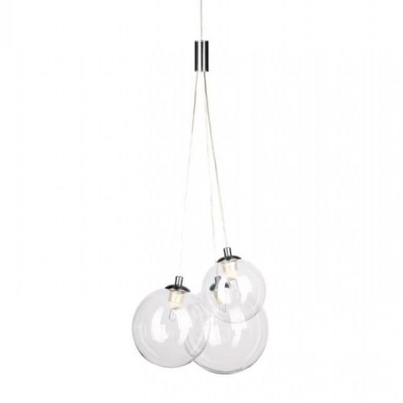Люстра Multi Ball White Серебряный Прозрачное Стекло Люстра Multi Ball White Серебряный Прозрачное Стекло в Твери | Loft Concept