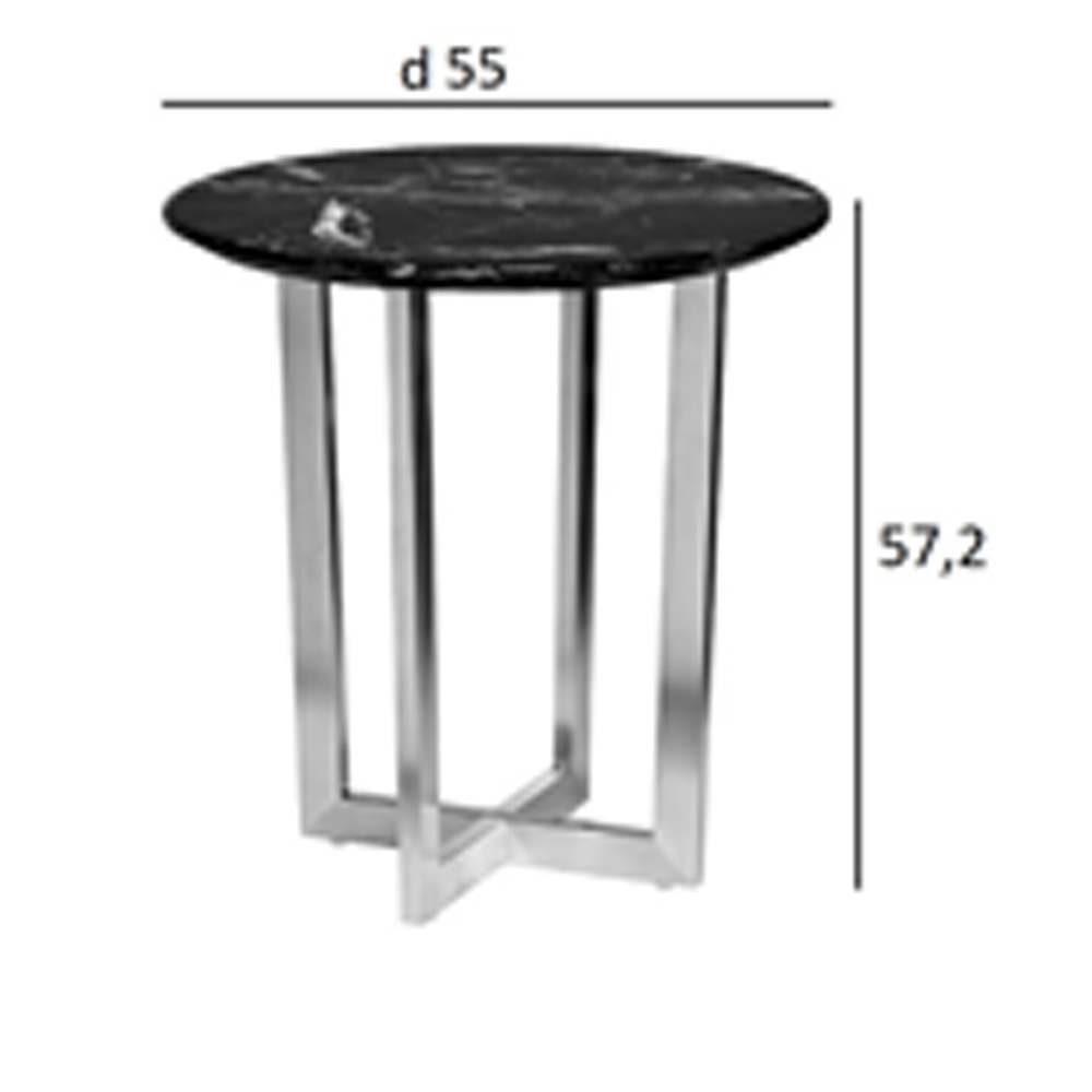 Столик журнальный круглый с белый столешницей Marsali Coffee Table Столик журнальный круглый с белый столешницей Marsali Coffee Table в Твери
