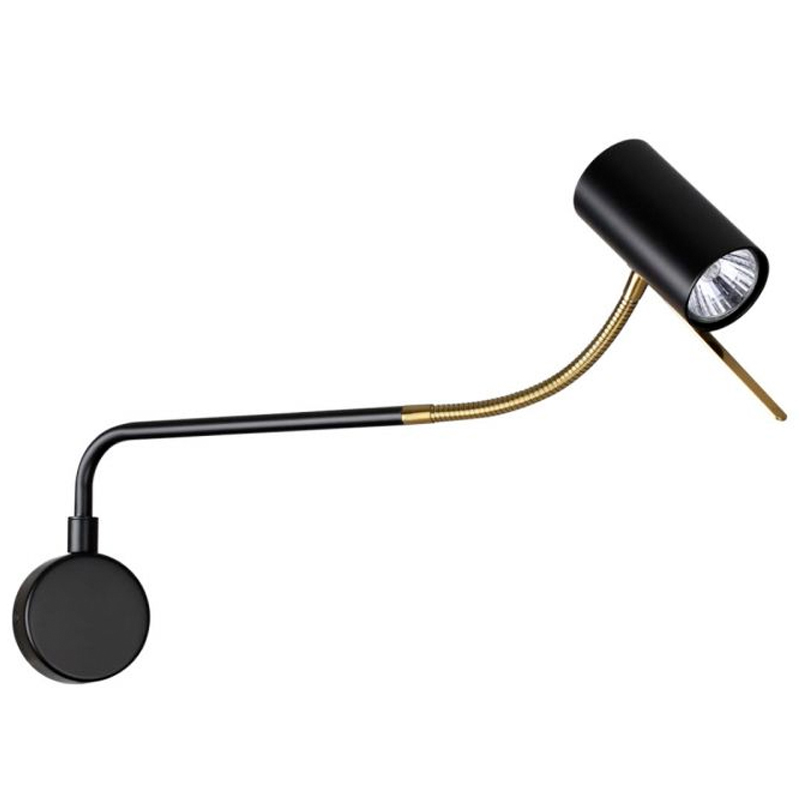 Гибкое бра Trumpet Wall Lamp Брозна Бронза Черный Гибкое бра Trumpet Wall Lamp Брозна Бронза Черный в Твери | Loft Concept