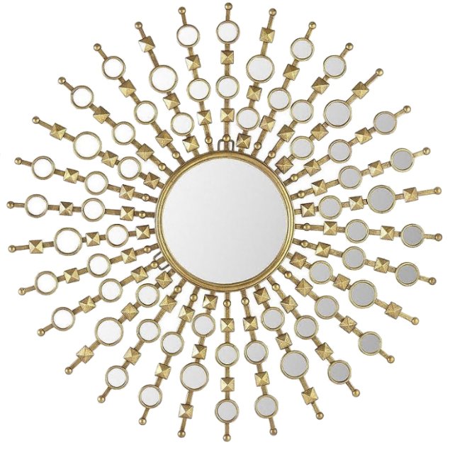 Зеркало Art Deco Sun Золотой Зеркало Art Deco Sun Золотой в Твери | Loft Concept