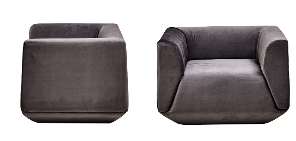 Armchair Cube Gray Lilac Большое Кресло Куб Armchair Cube Gray Lilac Большое Кресло Куб - Loft-Concept в Твери
