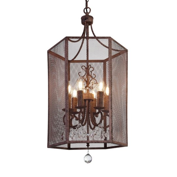 Люстра Roast Metal Chandelier 6 Square Коричневый Люстра Roast Metal Chandelier 6 Square Коричневый в Твери | Loft Concept