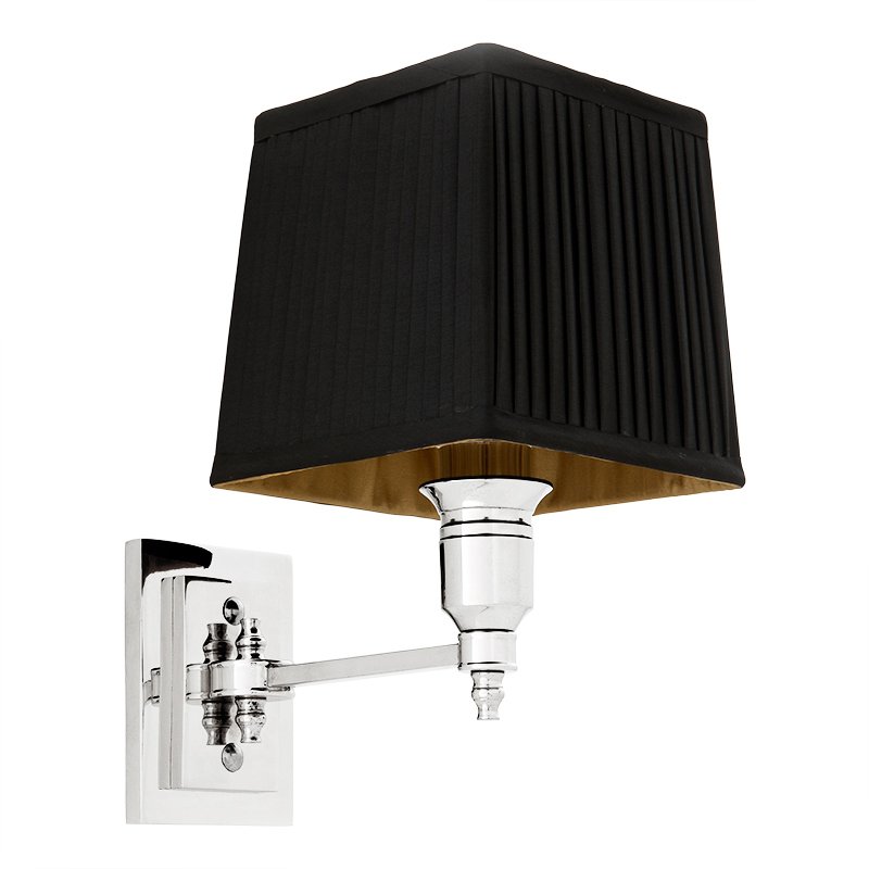 Бра Wall Lamp Lexington Single Nickel+Black Никель Черный Бра Wall Lamp Lexington Single Nickel+Black Никель Черный в Твери | Loft Concept