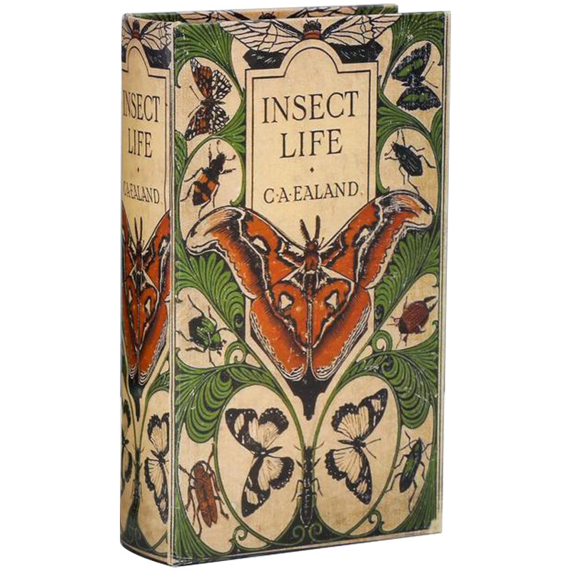 Шкатулка-книга с сейфом Insect Life Book Box Зеленый Бежевый Мульти Шкатулка-книга с сейфом Insect Life Book Box Зеленый Бежевый Мульти в Твери | Loft Concept