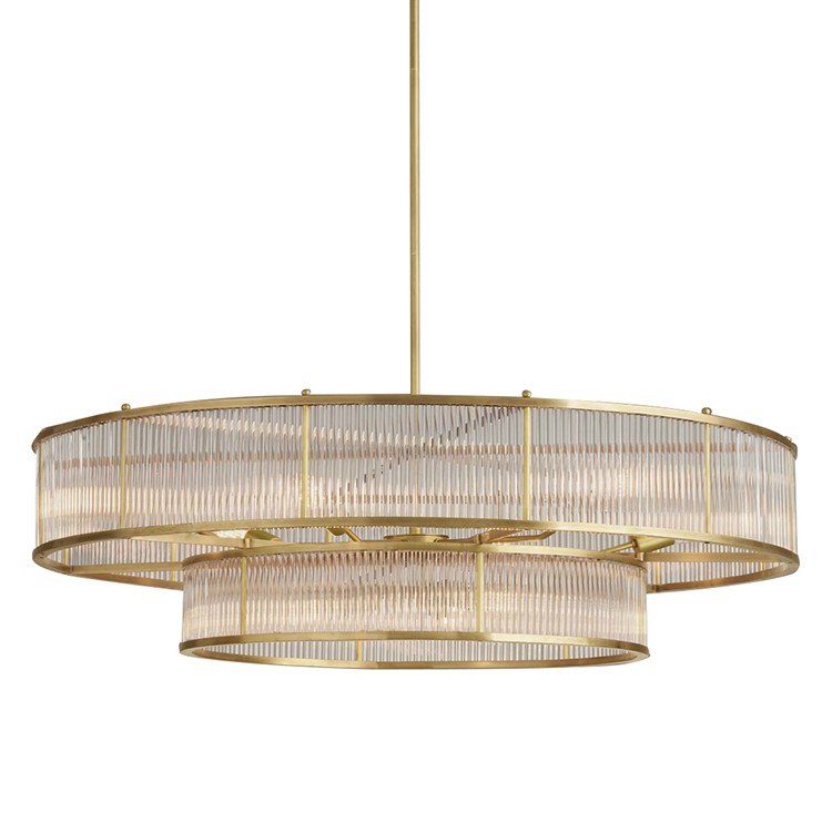 Люстра RH Marais Round Chandelier Латунь Прозрачный Люстра RH Marais Round Chandelier Латунь Прозрачный в Твери | Loft Concept