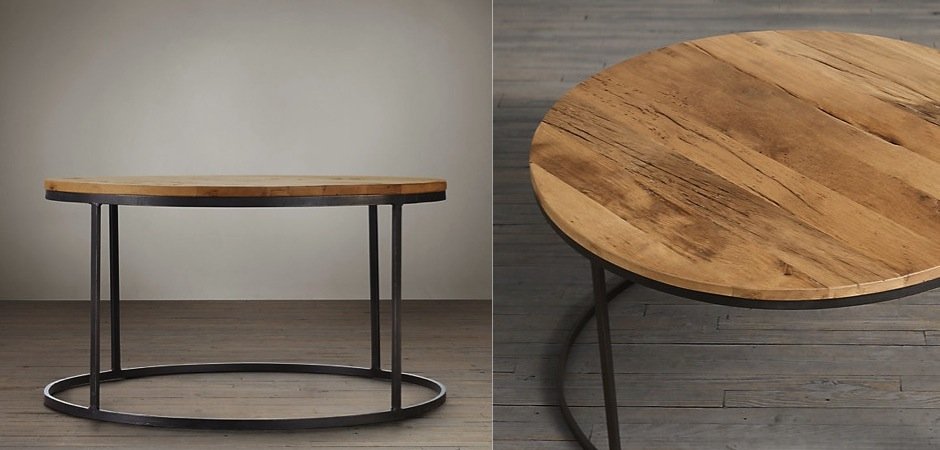 Стол Loft Wooden Round Стол Loft Wooden Round - Loft-Concept в Твери