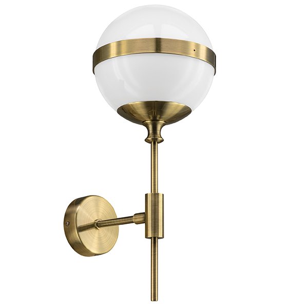 Бра Peggy Wall Lamp Gold Бронза Белый Бра Peggy Wall Lamp Gold Бронза Белый в Твери | Loft Concept